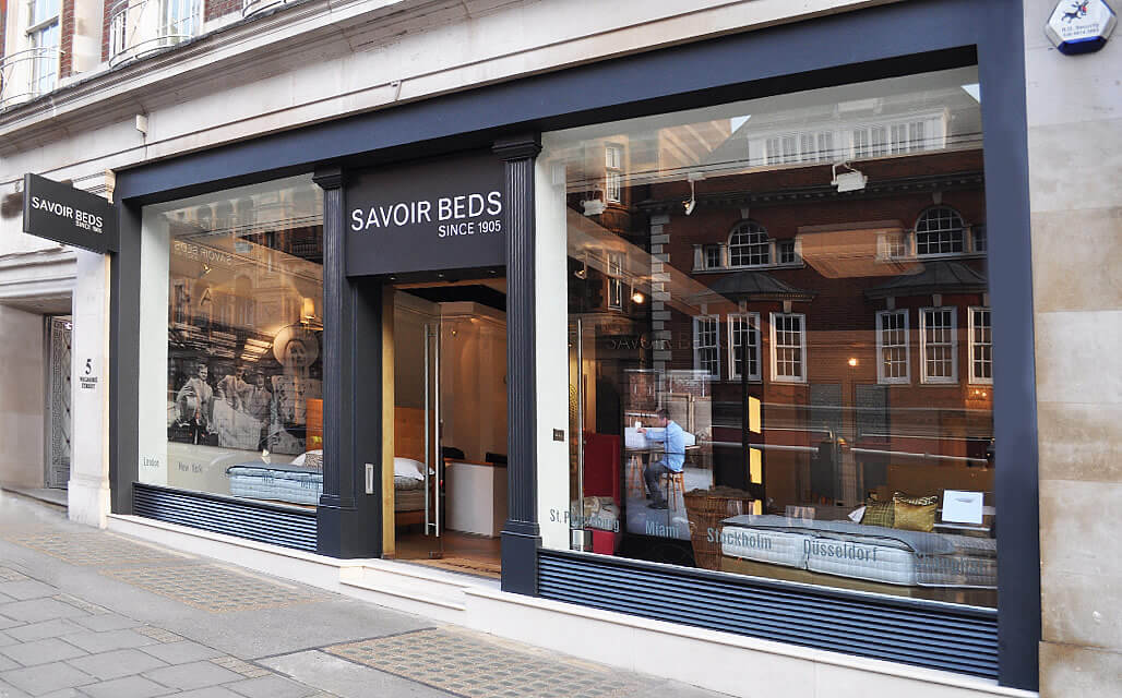 Savoir Beds - luxury beds at Wigmore Street